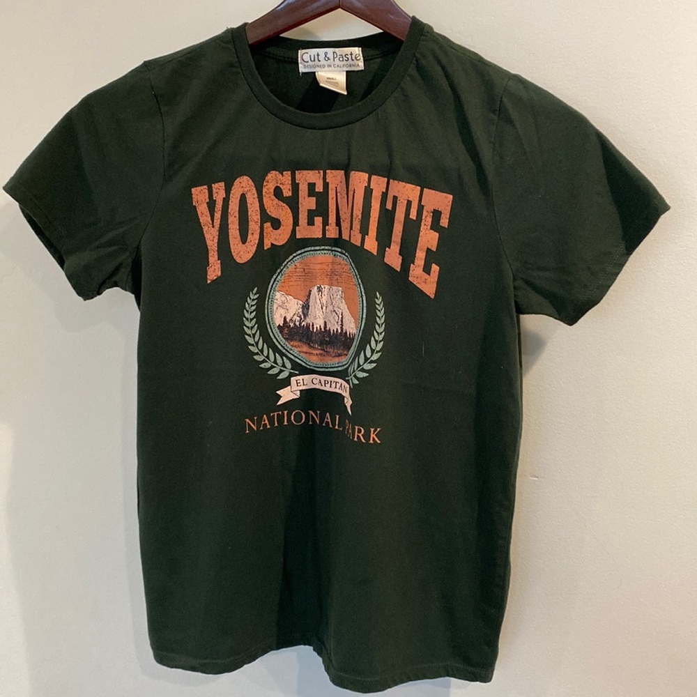 Cut & Paste Yosemite National Park Tee Sz Small